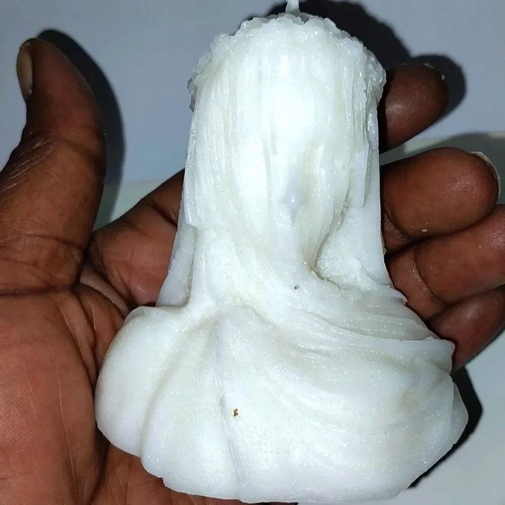 Hand crafted limited edition veiled Lady candle